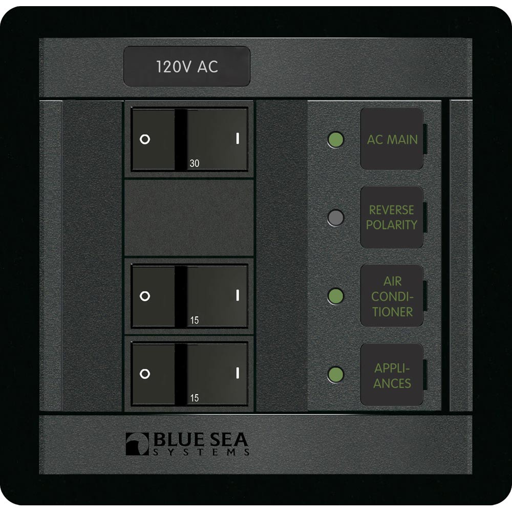 Blue Sea 1214 120V AC Main + 2 Positions [1214] - Mealey Marine