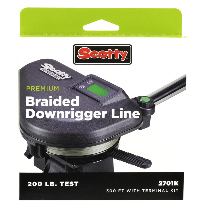 Scotty Premium Power Braid Downrigger Line - 200ft of 200lb Test [2700K] - Mealey Marine