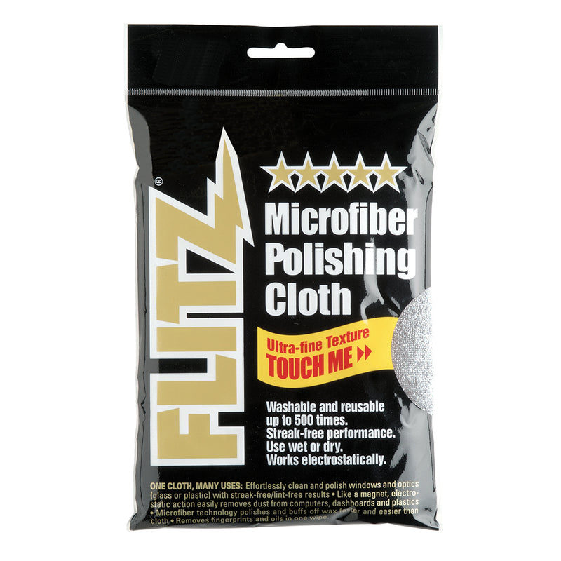 Flitz Microfiber Polishing Cloth - 16" x 16" - Single Bag [MC200] - Mealey Marine