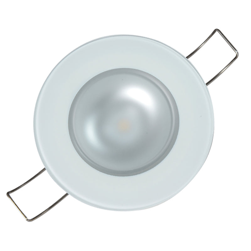 Lumitec Mirage Flush Mount Down Light Spectrum RGBW - Glass Bezel [113197] - Mealey Marine