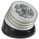 Lumitec Zephyr LED Spreader/Deck Light -Brushed, Black Base - White Non-Dimming [101326] - Mealey Marine
