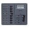 BEP AC Circuit Breaker Panel w/Analog Meters, 8SP 2DP AC120V Stainless Steel Vertical [900-AC2H-AM-110] - Mealey Marine