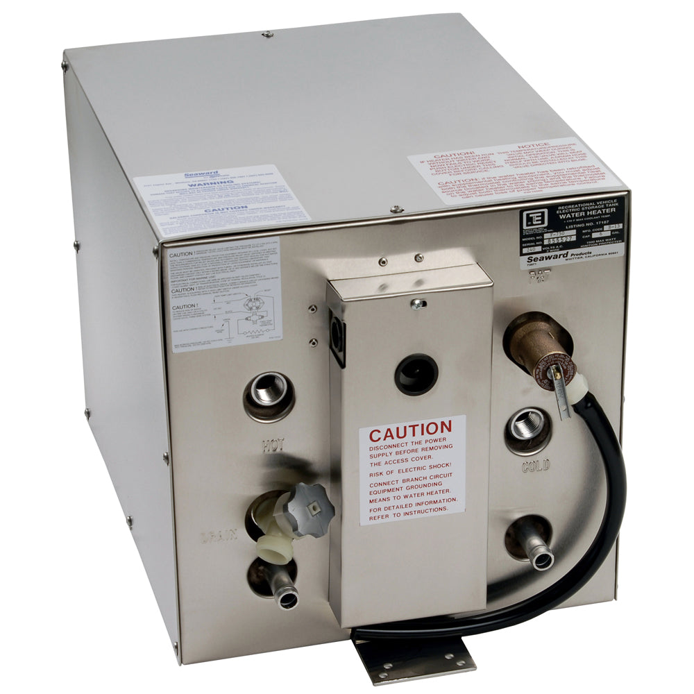 Whale Seaward 6 Gallon Hot Water Heater w/Front Heat Exchanger - Stainless Steel - 120V - 1500W [F700] - Mealey Marine