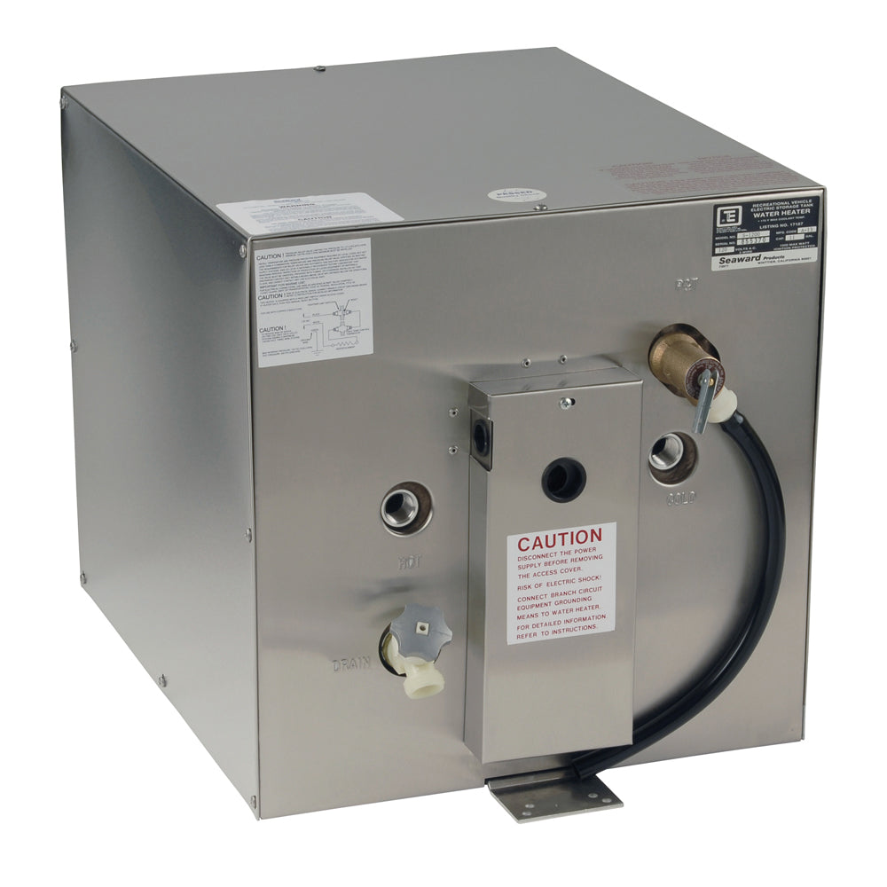 Whale Seaward 11 Gallon Hot Water Heater w/Rear Heat Exchanger - Stainless Steel - 120V - 1500W [S1200] - Mealey Marine