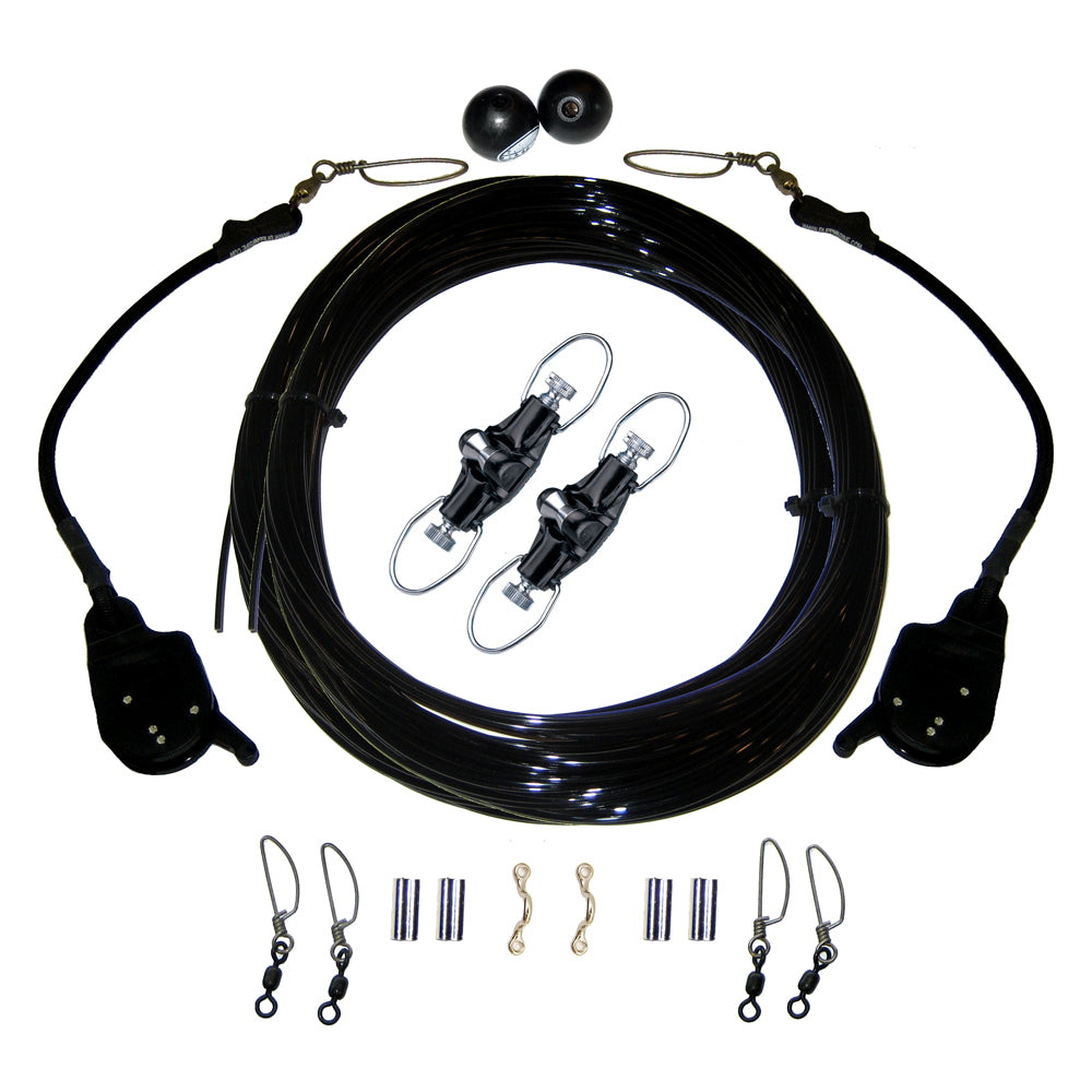 Rupp Single Rigging Kit W/Lok-Ups & Nok-Outs - 160' Black Mono [CA-0172-MO] - Mealey Marine