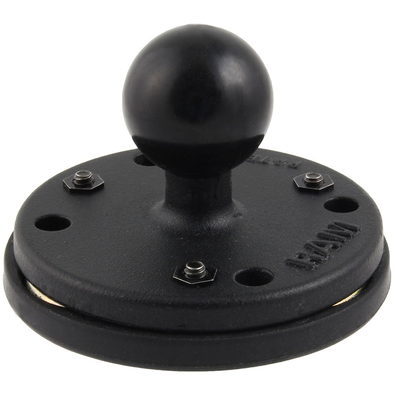 RAM Mount Triple Magnetic 2.5" Round Base w/1" Ball [RAM-B-202-339U] - Mealey Marine