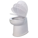 Jabsco 17" Deluxe Flush Fresh Water Electric Toilet w/Soft Close Lid - 24V [58040-3024] - Mealey Marine
