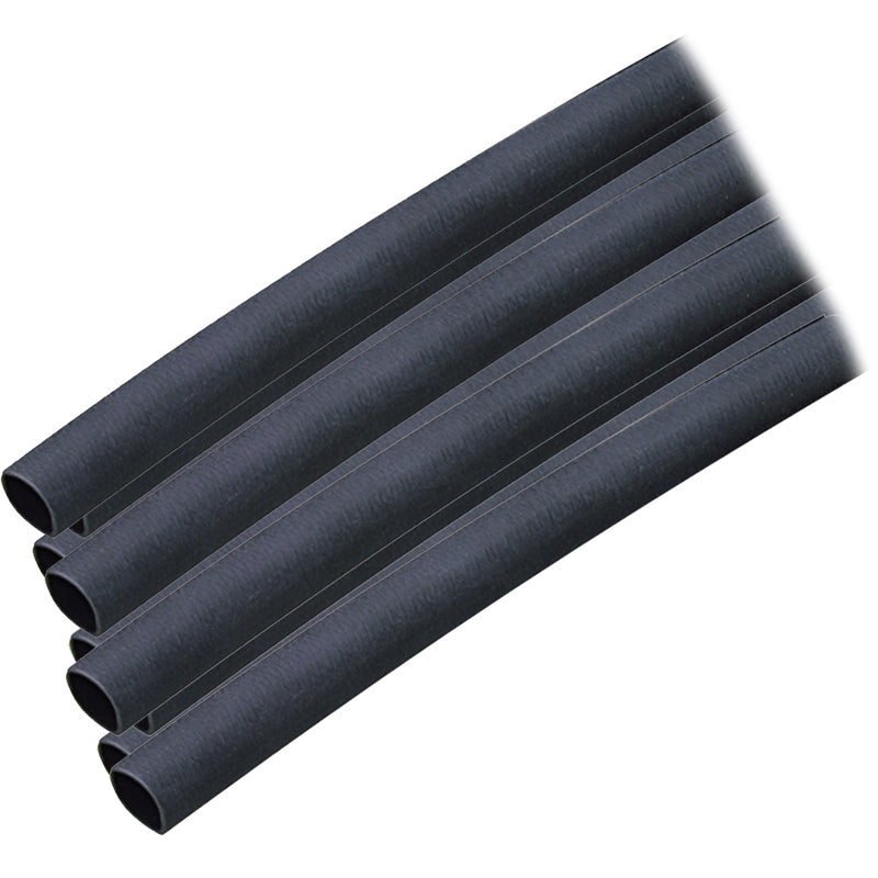 Ancor Adhesive Lined Heat Shrink Tubing (ALT) - 1/4" x 12" - 10-Pack - Black [303124] - Mealey Marine