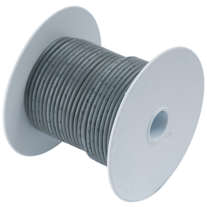 Ancor Grey 16 AWG Tinned Copper Wire - 25' [182403] - Mealey Marine