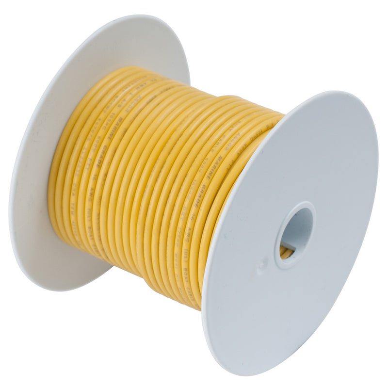 Ancor Yellow 16 AWG Tinned Copper Wire - 25' [183003] - Mealey Marine