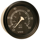 VDO Cockpit Marine 85mm (3-3/8") 60 MPH Pitot Speedometer - Black Dial/Bezel [260-11795] - Mealey Marine