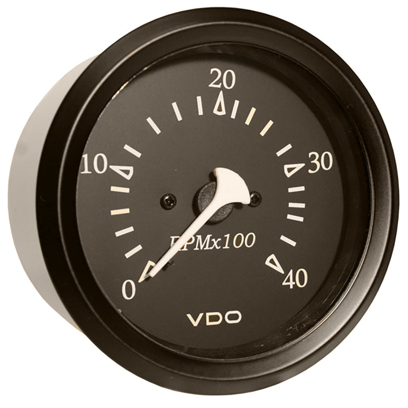 VDO Cockpit Marine 85mm (3-3/8") Diesel Tachometer - Black Dial/Bezel [333-11797] - Mealey Marine
