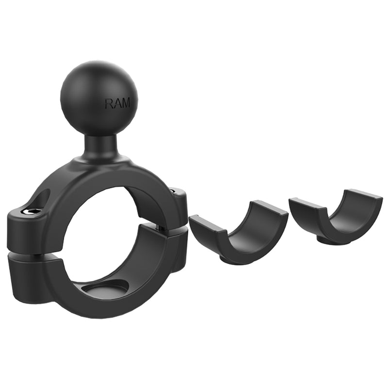 RAM Mount Torque 1-1/8" - 1-1/2" Diameter Handlebar/Rail Base w/1" Ball [RAM-B-408-112-15U] - Mealey Marine