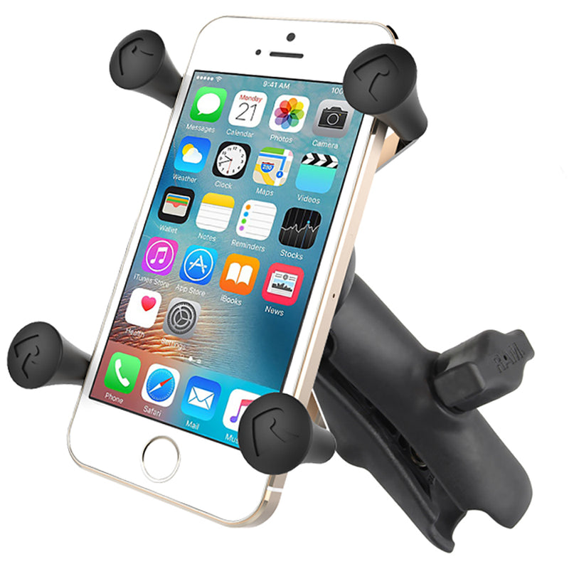 RAM Mount Universal X-Grip Cell Phone Cradle w/Double Socket Arm [RAP-HOL-UN7B-201U] - Mealey Marine