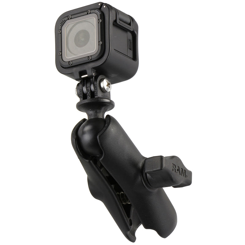 RAM Mount GoPro Hero Adapter with Double Socket Arm [RAM-B-202-GOP1-201U] - Mealey Marine