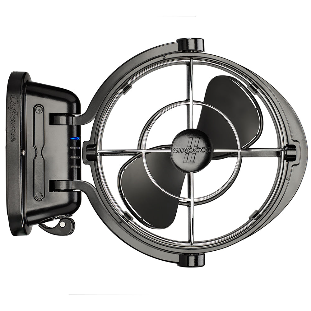 Caframo Sirocco II 3-Speed 7" Gimbal Fan - Black - 12-24V [7010CABBX] - Mealey Marine