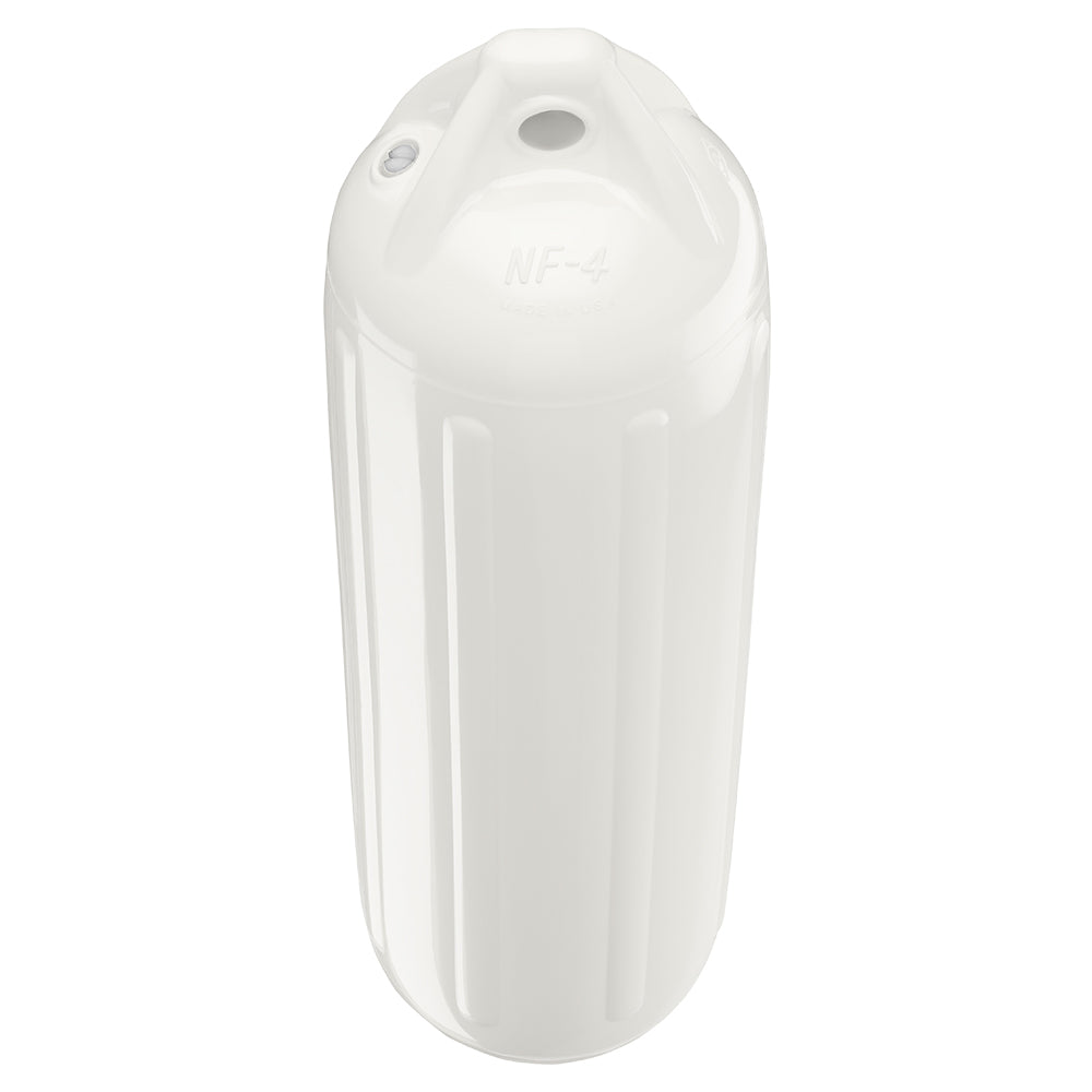 Polyform NF-4 Heavy Duty Twin Eye Fender 6.4" X 21.6" - White [NF-4 WHITE] - Mealey Marine