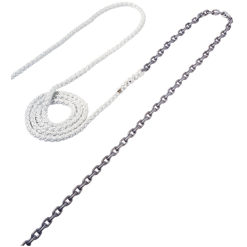 Maxwell Anchor Rode - 18-5/16" Chain to 200-5/8" Nylon Brait [RODE53] - Mealey Marine
