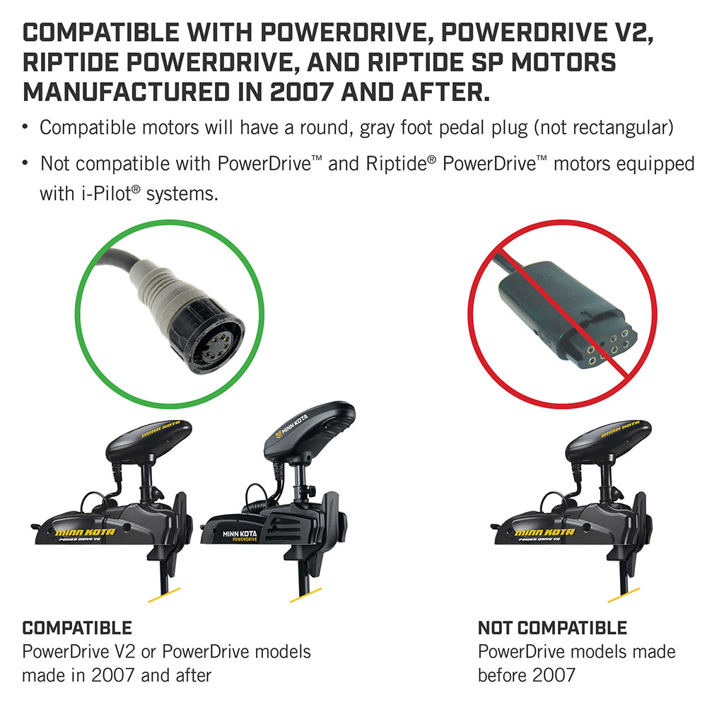 Minn Kota PowerDrive Bluetooth Foot Pedal - ACC Corded [1866070] - Mealey Marine