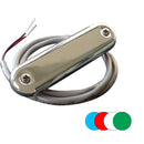 Shadow-Caster Courtesy Light w/2' Lead Wire - 316 SS Cover - RGB Multi-Color - 4-Pack [SCM-CL-RGB-SS-4PACK] - Mealey Marine