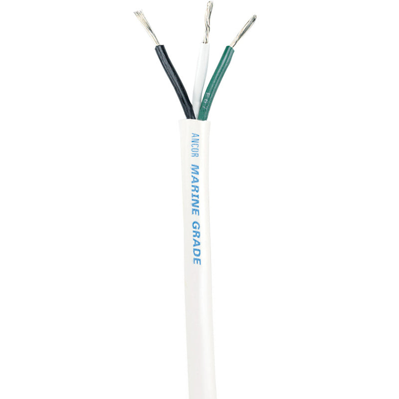Ancor White Triplex Cable - 16/3 AWG - Round - 100' [133710] - Mealey Marine