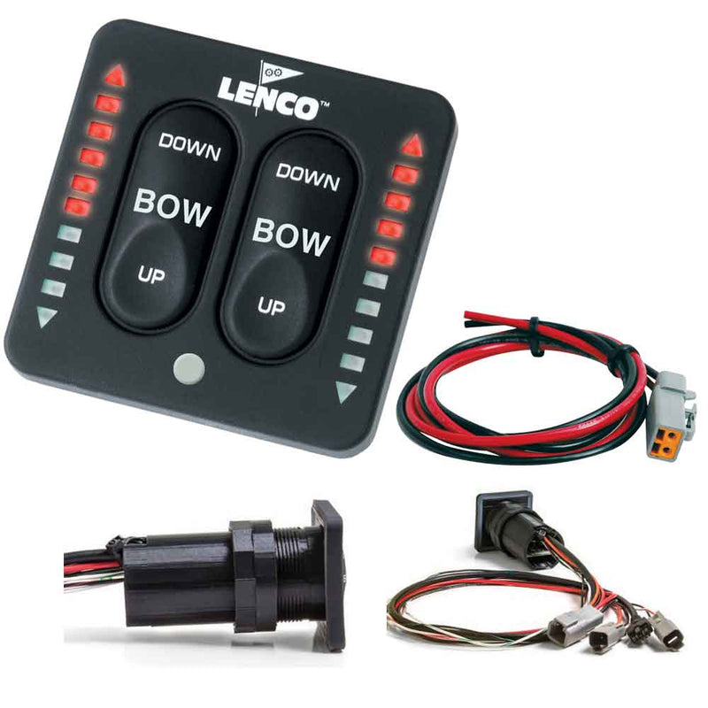 Lenco LED Indicator Integrated Tactile Switch Kit w/Pigtail f/Single Actuator Systems [15170-001] - Mealey Marine