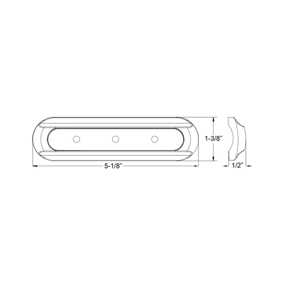 TACO 4-LED Deck Light - Flat Mount - White Housing [F38-8800W-1] - Mealey Marine
