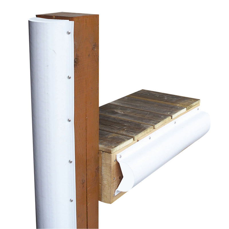 Dock Edge Piling Bumper - One End Capped - 6' - White [1020-F] - Mealey Marine