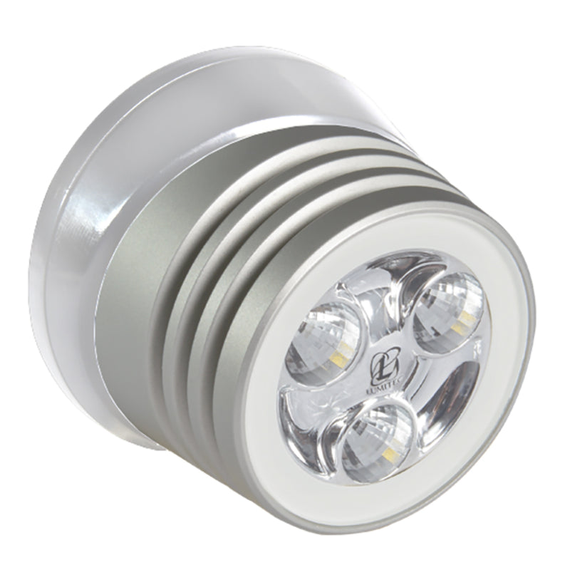Lumitec Zephyr LED Spreader/Deck Light - Brushed White Base - White Non-Dimming [101325] - Mealey Marine