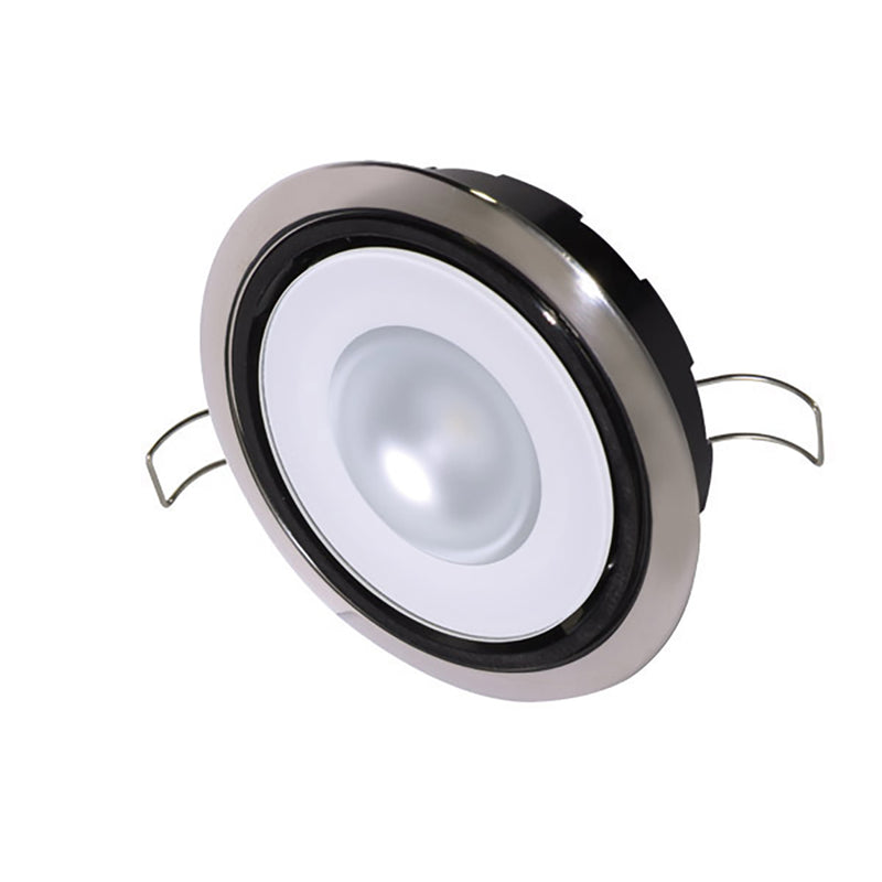 Lumitec Mirage Positionable Down Light - Spectrum RGBW Dimming - Polished Bezel [115117] - Mealey Marine
