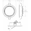 Lumitec Mirage Positionable Down Light - Spectrum RGBW Dimming - White Bezel [115127] - Mealey Marine