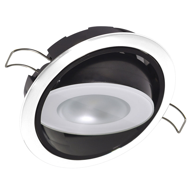 Lumitec Mirage Positionable Down Light - Spectrum RGBW Dimming - White Bezel [115127] - Mealey Marine