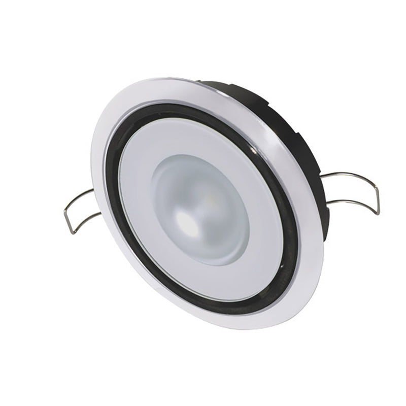 Lumitec Mirage Positionable Down Light - White Dimming, Red/Blue Non-Dimming - White Bezel [115128] - Mealey Marine