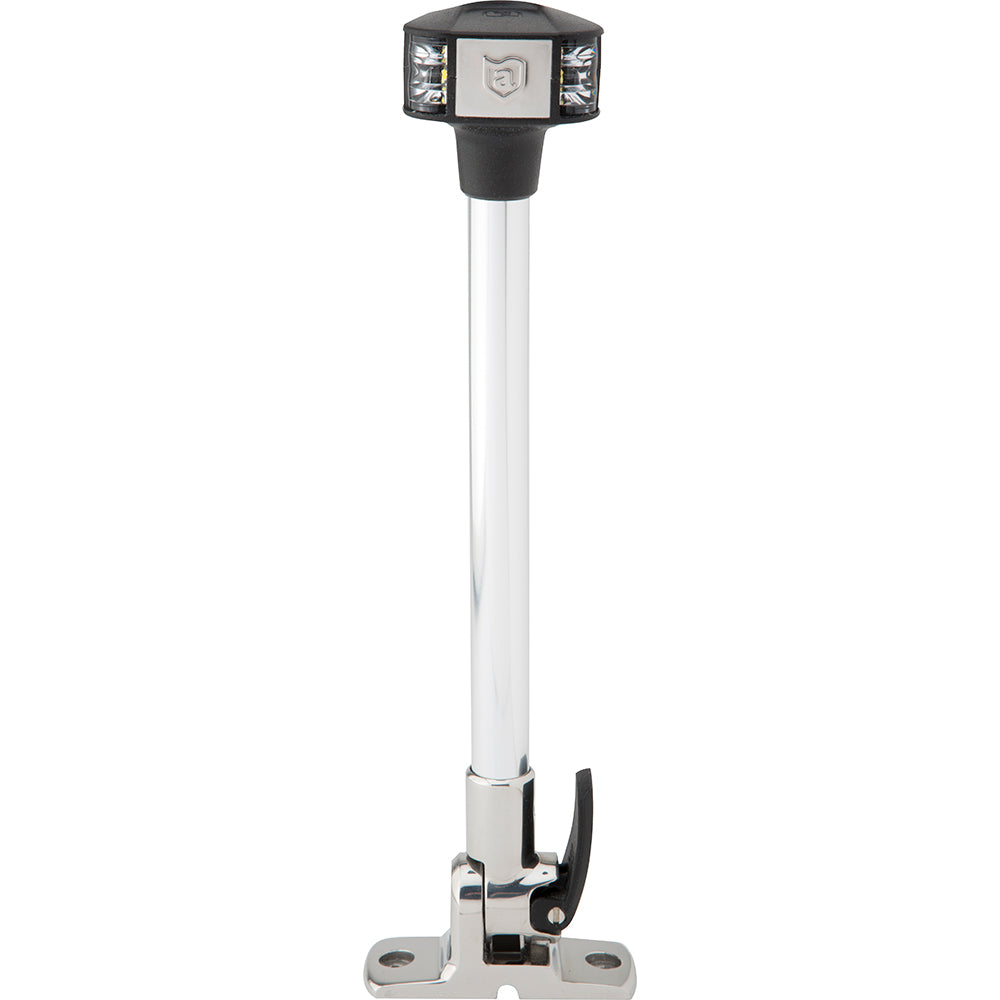 Attwood LightArmor Fold-Down Anchor/Masthead Light - 12" - 12V [7812-S-7] - Mealey Marine