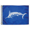 Taylor Made 12" x 18" White Marlin Flag [3018] - Mealey Marine