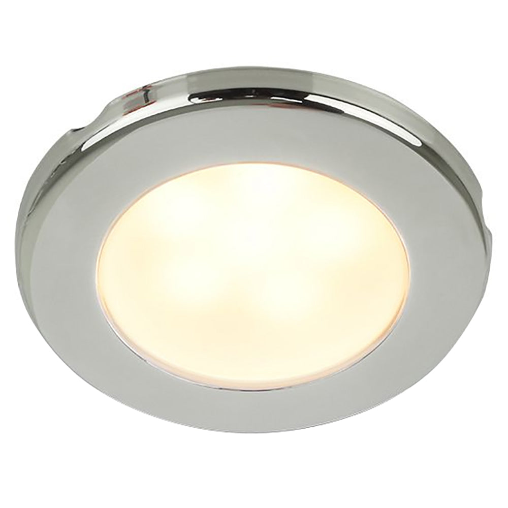 Hella Marine EuroLED 75 3" Round Screw Mount Down Light - Warm White LED - Stainless Steel Rim - 12V [958109021] - Mealey Marine