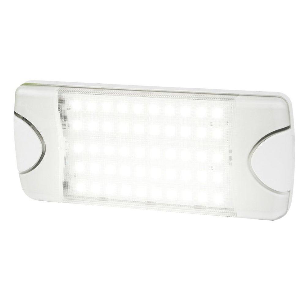 Hella Marine DuraLED 50 Low Profile Interior/Exterior Lamp - Wide White Spreader Beam [980629501] - Mealey Marine