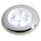 Hella Marine Slim Line LED 'Enhanced Brightness' Round Courtesy Lamp - White LED - Stainless Steel Bezel - 12V [980500521] - Mealey Marine