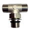 Uflex Boss Style T-Fitting - Nickel - ORB 6 to 3/8" COMP [71955T] - Mealey Marine