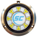 Shadow-Caster SCR-24 Bronze Underwater Light - 24 LEDs - Bimini Blue/Great White [SCR-24-BW-BZ-10] - Mealey Marine