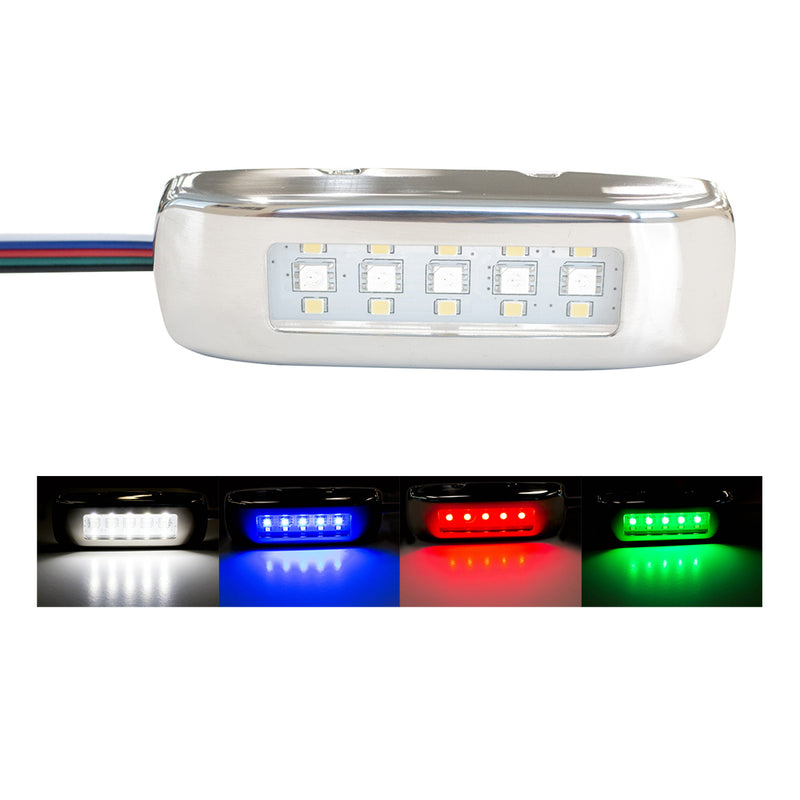 Innovative Lighting RGBW Tri-Lite w/Stainless Steel Bezel [055-43250-7] - Mealey Marine