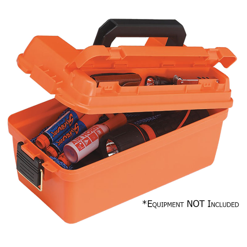 Plano Small Shallow Emergency Dry Storage Supply Box - Orange [141250] - Mealey Marine