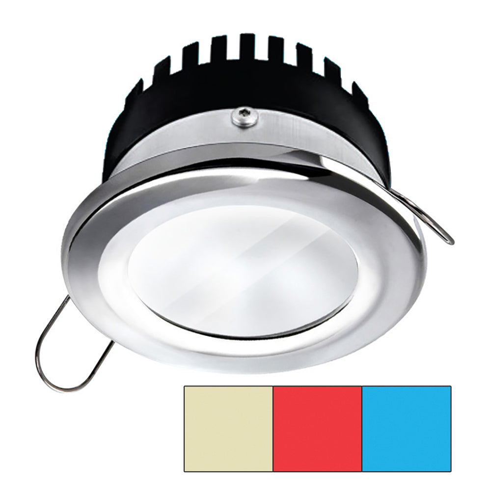 i2Systems Apeiron Pro A503 - 3W - Round -Cool White/Red/Blue - Round - Chrome Finish [A503-11AAG-HE] - Mealey Marine