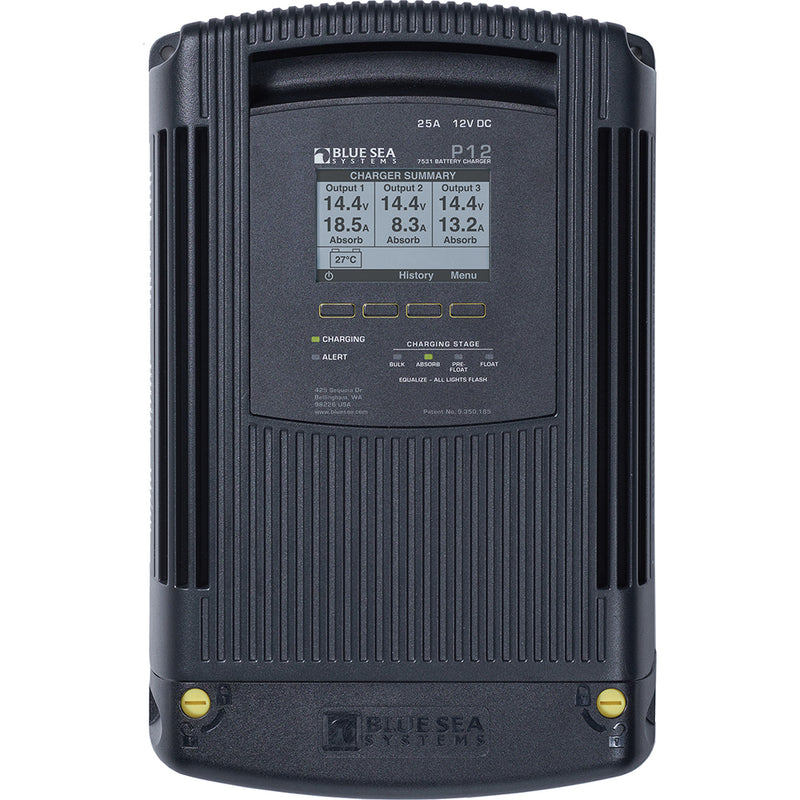 Blue Sea 7531 P12 Battery Charger - 12V DC 25A [7531] - Mealey Marine