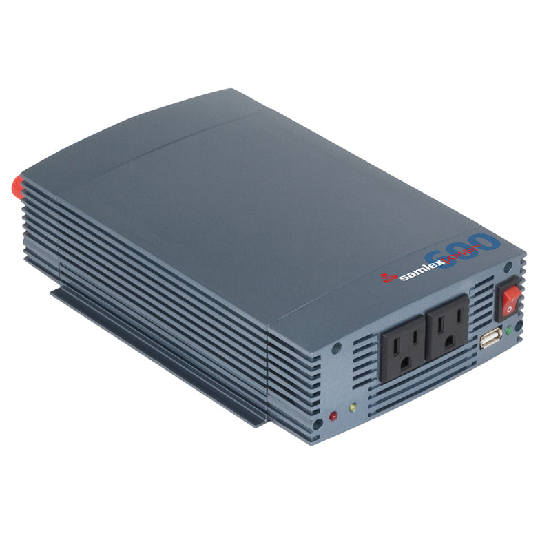 Samlex 600W Pure Sine Wave Inverter - 12V w/USB Charging Port [SSW-600-12A] - Mealey Marine
