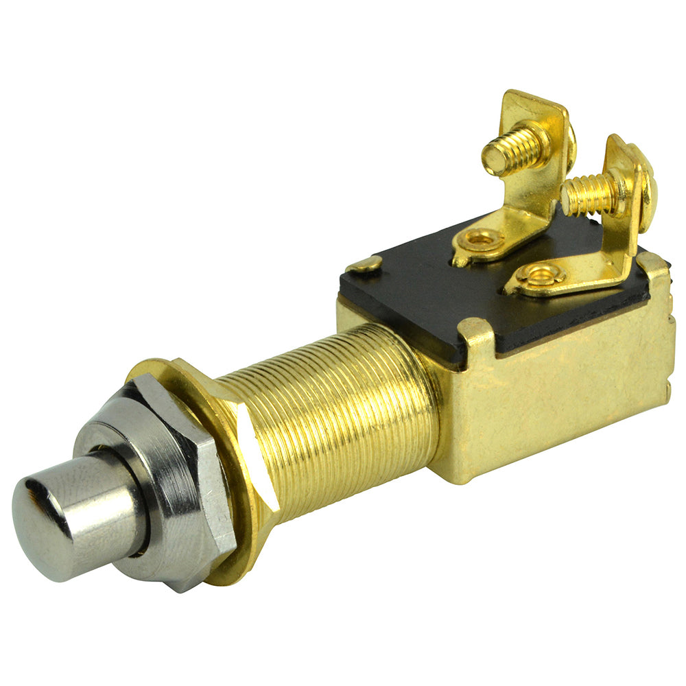 BEP 2-Position SPST Recessed Push Button Switch - OFF/(ON) [1001507] - Mealey Marine