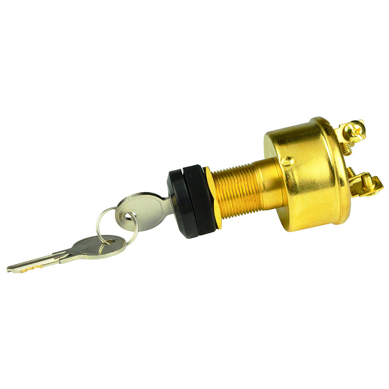 BEP 4-Position Brass Ignition Switch - Accessory/OFF/Ignition  Accessory/Start [1001609] - Mealey Marine
