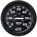 Faria Euro Black 4" Speedometer 60MPH -GPS [32816] - Mealey Marine