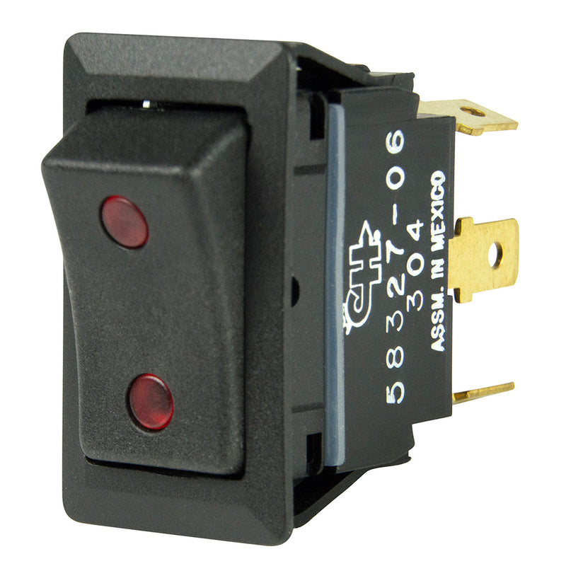 BEP SPDT Rocker Switch - 2-LEDs - 12V/24V - ON/OFF/ON [1001715] - Mealey Marine