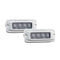 RIGID Industries SR-Q Series PRO RGB Diffused LED - Flush Mount - Pair - White [965503] - Mealey Marine
